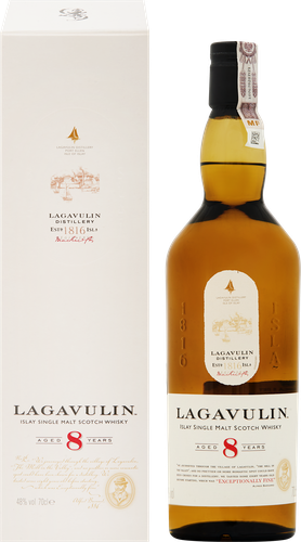 Виски LAGAVULIN Шотландский солодовый 8 лет 48%, п/у, 0.7л, детальное фото