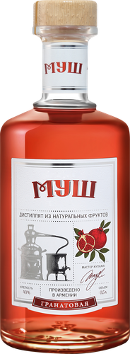 Напиток спиртной ГРАНАТОВЫЙ МУШ 40%, 0.5л, крупный план