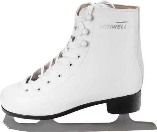 Коньки фигурные ACTIWELL р. 39–41, белые, Арт. PW-215 W, картинка