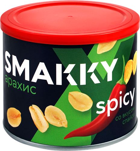Арахис SMAKKY со вкусом пряный Спайси, 150г, вид