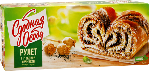 Рулет ЧЕРЕМУШКИ Сдобная Особа с маковой начинкой, 400г, картинка