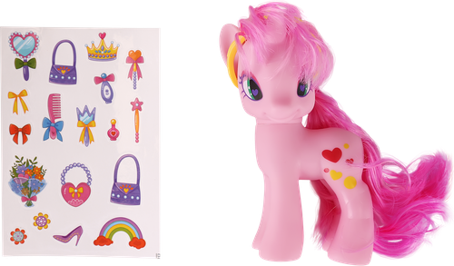 Набор игровой LOLA FUN Пони 14см, с аксессуарами, 13 предметов, Арт. 63811 C-D, детальное фото