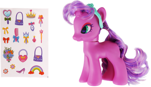 Набор игровой LOLA FUN Пони 14см, с аксессуарами, 13 предметов, Арт. 63811 C-D, фотография