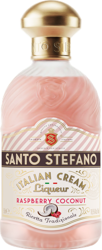 Ликер SANTO STEFANO Со вкусом малины и кокоса 18,5%, эмульсионный, 0.5л, вид