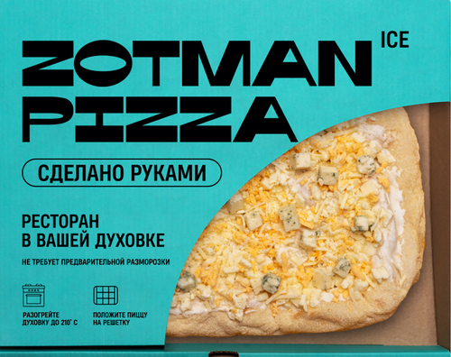 Пицца ZOTMAN Римская Четыре сыра, 395г, фотография