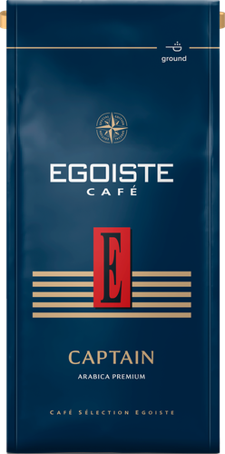 Кофе молотый EGOISTE Captain, 250г, вид