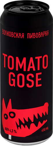 Напиток пивной TOMATO GOSE нефильтрованный пастеризованный 4,3%, 0.45л, детальное фото