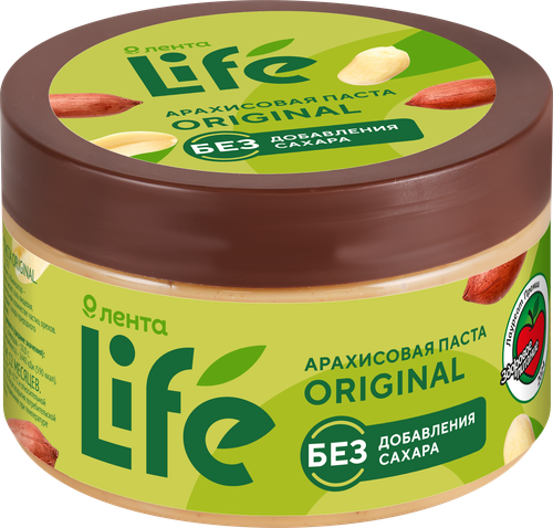Паста арахисовая ЛЕНТА LIFE, 250г, детальное фото