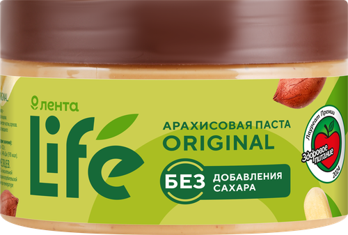 Паста арахисовая ЛЕНТА LIFE, 250г, фото