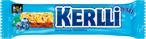 Батончик злаковый SOJ Kerlli с черникой, в молочном шоколаде, 50г, фотография