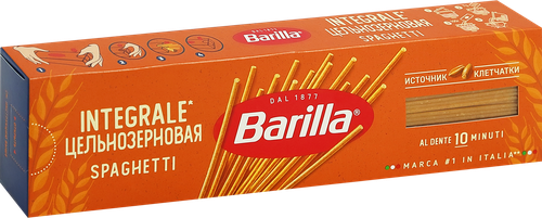 Макароны BARILLA Spaghetti Integrale, из твердых сортов пшеницы группа А, 450г, фото