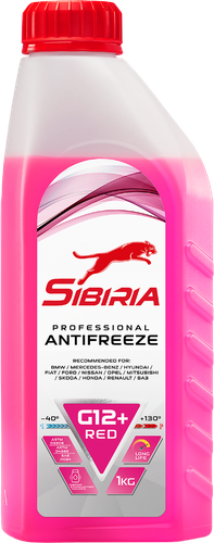 Антифриз SIBIRIA Antifreeze G12+, 1кг, фотография