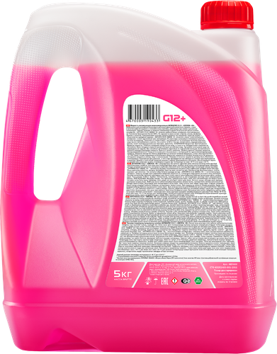 Антифриз SIBIRIA Antifreeze G12+, 5кг, крупный план