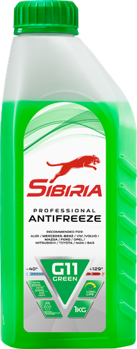 Антифриз SIBIRIA Antifreeze ОЖ-40, зеленый, 1кг, изображение