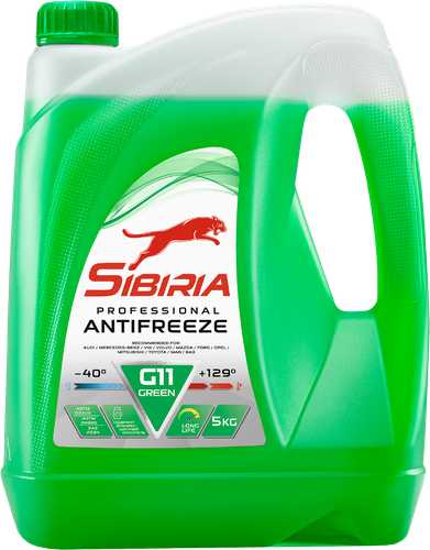 Антифриз SIBIRIA Antifreeze ОЖ-40, зеленый, 5кг, вид