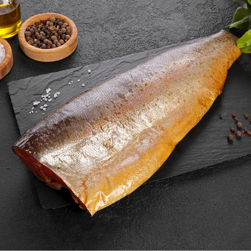 Форель Радужная холодного копчения кусок на коже ЛЕНТА FRESH, весовая, вид