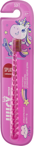 Зубная щетка детская SPLAT Juicy Lab UniMagic/Магия единорога с ионами серебра, с 6 лет, картинка