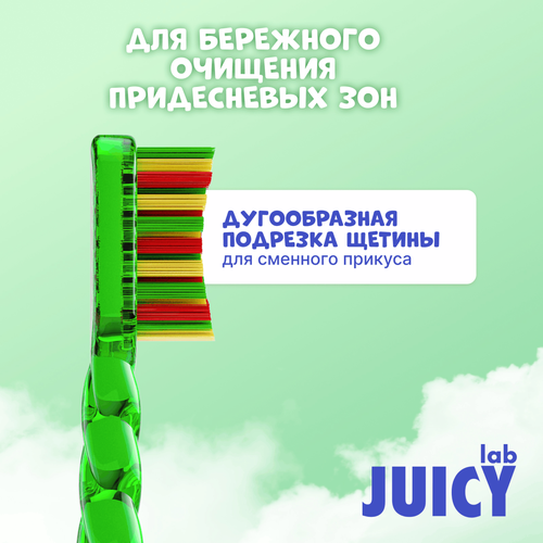 Зубная щетка детская SPLAT Juicy Lab UniMagic/Магия единорога с ионами серебра, с 6 лет, вид
