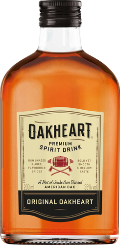 Напиток спиртной OAKHEART Original на основе рома 35%, 0.2л