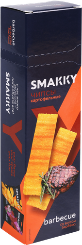 Чипсы картофельные SMAKKY со вкусом барбекю, 100г, фотография