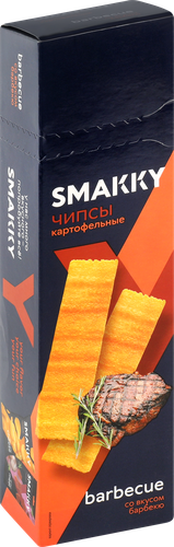 Чипсы картофельные SMAKKY со вкусом барбекю, 100г, картинка