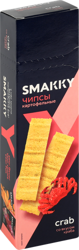 Чипсы картофельные SMAKKY со вкусом краба, 100г, детальное фото
