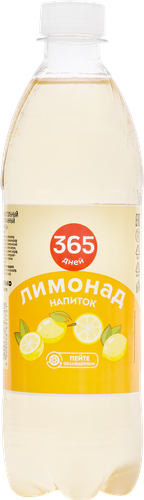 Напиток 365 ДНЕЙ Лимонад сильногазированный, 0.5л, картинка
