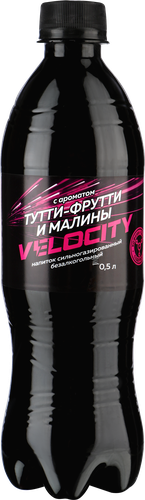 Напиток VELOCITY с ароматом тутти-фрутти и малины среднегазированный, 0.5л, изображение
