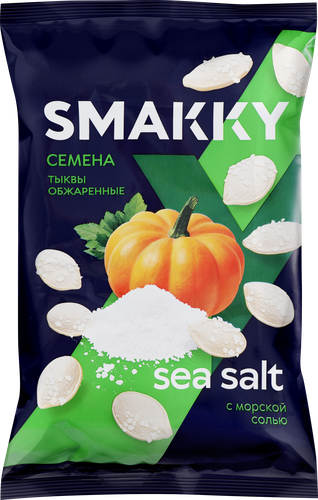 Семена тыквы SMAKKY обжаренные с морской солью, 200г, изображение