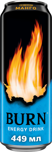 Напиток энергетический BURN Манго, 0.449л, фотография