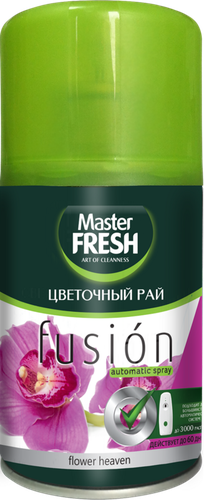 Баллон сменный для освежителя воздуха MASTER FRESH Цветочный рай, 250мл, детальное фото
