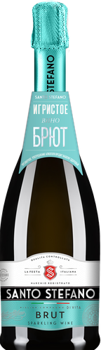 Вино игристое SANTO STEFANO белое брют, 0.75л, фотография
