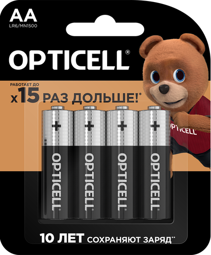 Элемент питания OPTICELL Basic AA, Арт. 5051001, 4шт, вид