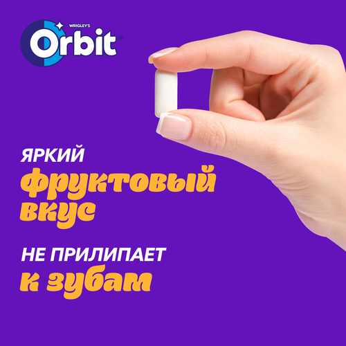 Жевательная резинка ORBIT XXL Клубника банан, 19г, фотография
