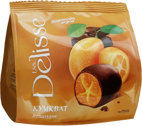 Конфеты DELISSE кумкват в глазури, 100г, крупный план