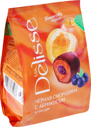 Конфеты DELISSE Черная смородина с абрикосом, 200г, картинка