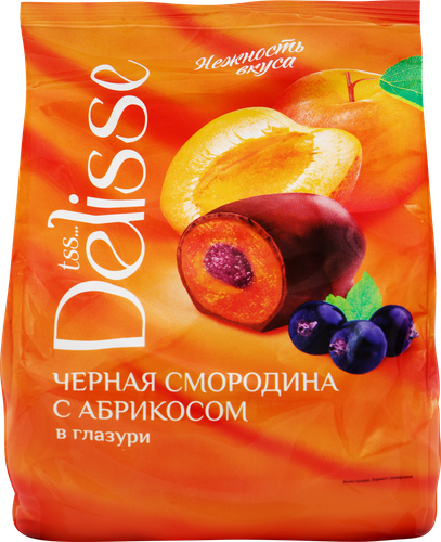 Конфеты DELISSE Черная смородина с абрикосом, 200г, картинка
