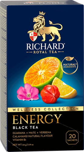Чай черный RICHARD Energy Tea, 20пак, картинка