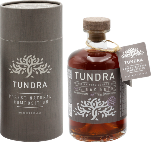 Настойка TUNDRA Oak Notes Дубовая выдержка 40%, горькая, 0.5л