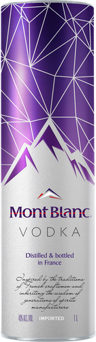 Водка MONT BLANC 40%, п/у, 1л, вид