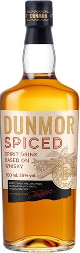 Напиток спиртной висковый DUNMOR Spiced 35%, пряный, 0.5л