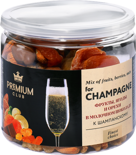 Смесь фруктово-ореховая PREMIUM CLUB К шампанскому, 200г, изображение