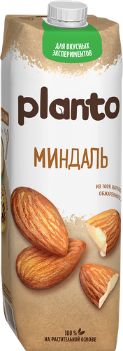 Напиток растительный PLANTO Миндальный 1,2%, 1л, фото