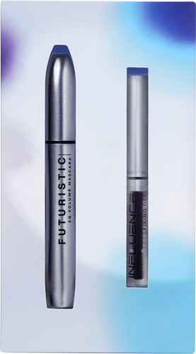 Набор подарочный женский INFLUENCE BEAUTY Тушь Futuristic+Гель для бровей Brow Robot, фото