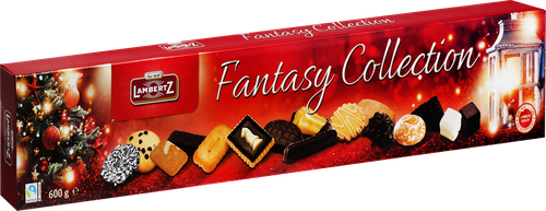 Набор кондитерских изделий LAMBERTZ Fantasy Collection печенье и вафли в ассортименте, 600г, вид