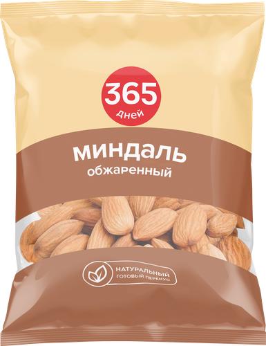 Миндаль 365 ДНЕЙ обжаренный, 150г, изображение