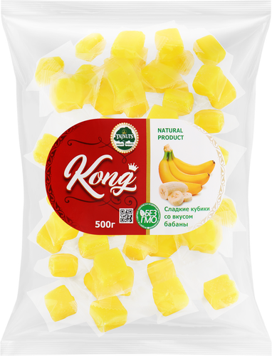 Банан кубики, фасованный, весовой, фотография