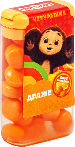 Драже FRUTOMINT Роблоксеры со вкусом лимона, в блоках, 14г, крупный план