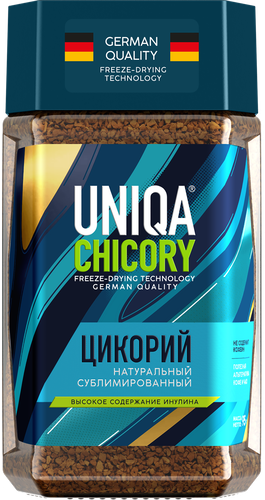 Цикорий растворимый UNIQA Chicory натуральный сублимированный, 95г, вид