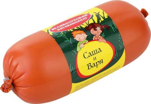 Колбаса вареная МК ВЕЛИКОЛУКСКИЙ Саша и Варя, для питания детей, с 6 лет, 400г, картинка
